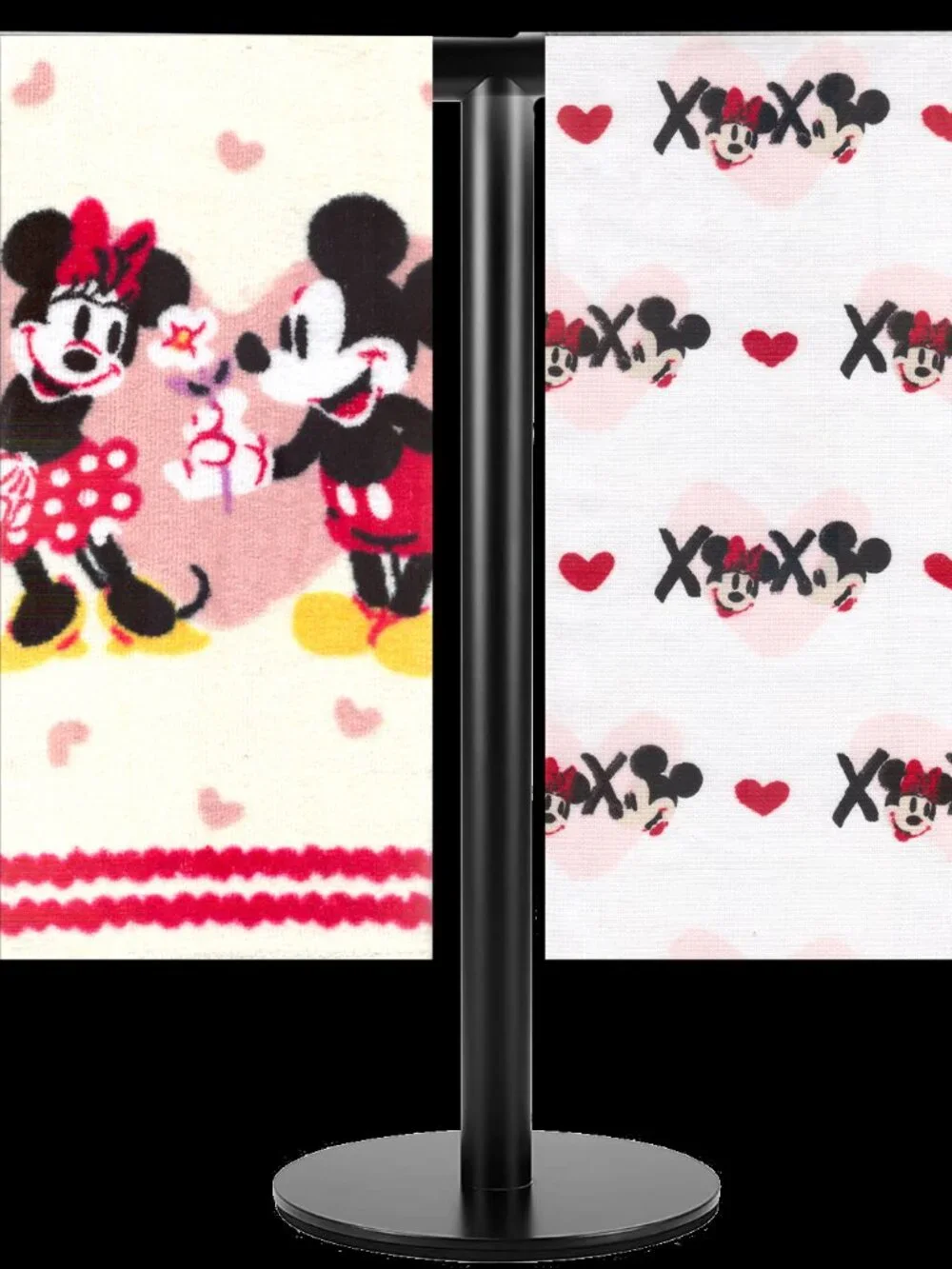 Disney Mickey Minnie Valentine Kitchen Towels 2 Pack XOXO Hearts 15x26